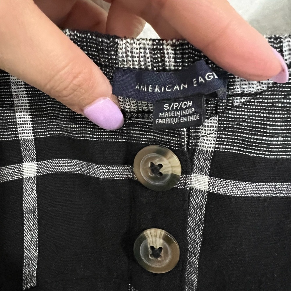 American eagle crop plaid top size small - Picture 5 of 5